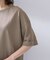 【アンサンブル可/Tシャツ風/ゆったり】リラックスニットトップス