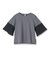【洗える/袖シアー/Tシャツ風】袖シアープルオーバー