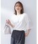 【洗える/袖シアー/Tシャツ風】袖シアープルオーバー