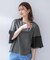 【洗える/袖シアー/Tシャツ風】袖シアープルオーバー
