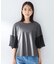 【洗える/袖シアー/Tシャツ風】袖シアープルオーバー