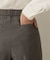 【セットアップ】ウールブレンドワイドパンツ