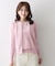 【アンサンブル可能】ラメクルーネックカーディガン