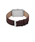 36mm  Hagen Three-Hand Brown Leather Watch