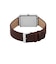 36mm  Hagen Three-Hand Brown Leather Watch