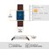 36mm  Hagen Three-Hand Brown Leather Watch