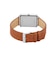 36mm Hagen Three-Hand Brown Leather Watch