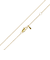 Harlow Linear Texture Gold-Tone Stainless Steel Chain Necklace JF04534710