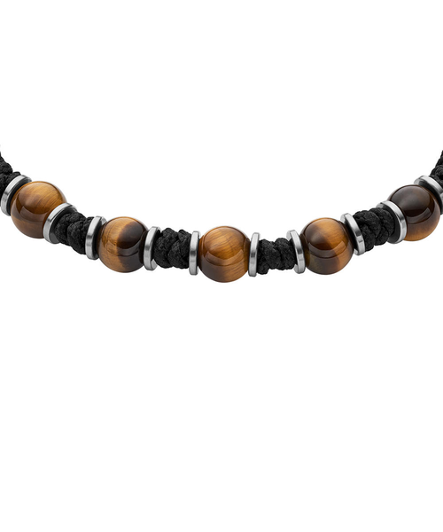 タイガーアイ ビーズメンズ ブレスレット JF04199040｜フォッシル