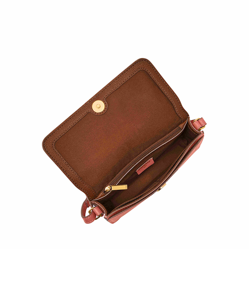 ZOEY 斜めがけバッグ レディース レザー レッド スマホ収納可