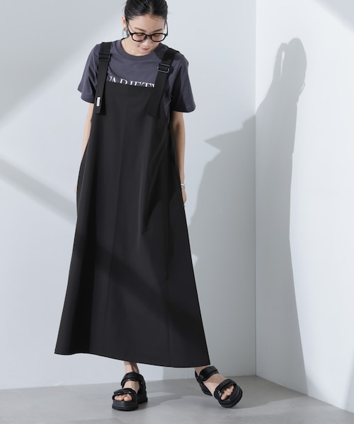 新品✨組曲 ワンピース 大きいサイズ ベルト フレア 手洗い可能 ストライプ セール】quaranciel:〈洗濯機可能〉ストライプ バックオープン