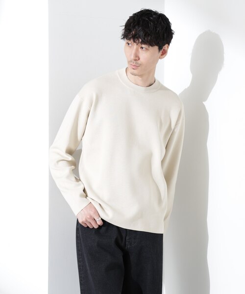 14ゲージミラノリブ ジャケTEE 長袖 （手洗い可能）｜ナノ_ユニバース