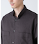 「BELGIUM LINEN FABRICS」リネンコットンスタンドカラーシャツ