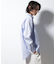 「BELGIUM LINEN FABRICS」リネンコットンスタンドカラーシャツ