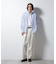 「BELGIUM LINEN FABRICS」リネンコットンスタンドカラーシャツ