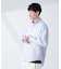 「BELGIUM LINEN FABRICS」リネンコットンスタンドカラーシャツ