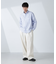 「BELGIUM LINEN FABRICS」リネンコットンスタンドカラーシャツ