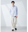 「BELGIUM LINEN FABRICS」リネンコットンスタンドカラーシャツ