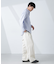 「BELGIUM LINEN FABRICS」リネンコットンスタンドカラーシャツ