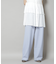 ウェストドロストワイドストレートパンツ