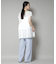 ウェストドロストワイドストレートパンツ