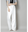 ウェストドロストワイドストレートパンツ
