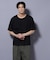 NORMANBROS／NORMANBROS別注 テレコUネックTシャツ 半袖