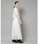 衿付アイレットクロップドニットカーディガン