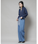 衿付アイレットクロップドニットカーディガン