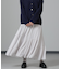 アシメティアードシフォンギャザースカート