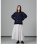 アシメティアードシフォンギャザースカート