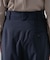 トロストレッチレイヤードタックワイドパンツ（セットアップ可）
