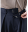 トロストレッチレイヤードタックワイドパンツ（セットアップ可）