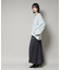 Vネックワイドシルエット圧縮ニット