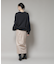 カットスエードサイドニットラインナロースカート(セットアップ可)