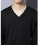 タスマニアウールミックス ミラノリブリラックスVネックニット