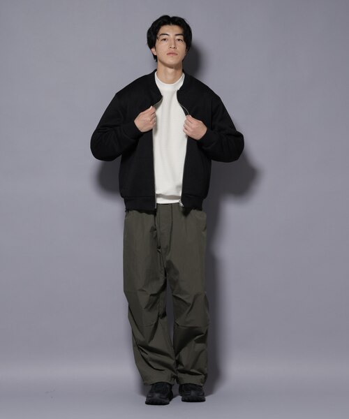 ニットフリースZIPブルゾン(セットアップ可)｜ナノ_ユニバースの