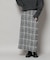 チェックフリンジラップ風スカート(セットアップ可)