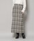 チェックフリンジラップ風スカート(セットアップ可)