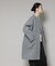 ノーカラーコクーンミドルコート