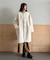 ノーカラーコクーンミドルコート