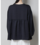 ウールライクポリエステル前後2way切り替えペプラムブラウス(セットアップ可)