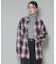 オーバーサイズチェックシャツ