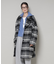 シャギーチェックコート