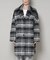 シャギーチェックコート