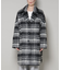シャギーチェックコート