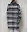 シャギーチェックコート
