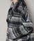 シャギーチェックコート