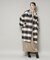 シャギーチェックコート