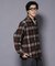 テックメルトンチェックシャツブルゾン